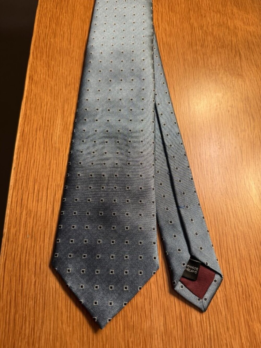Henry Poole & Co. Savile Row Limited Edition J.P. Morgan Style Blue Men's Tie
